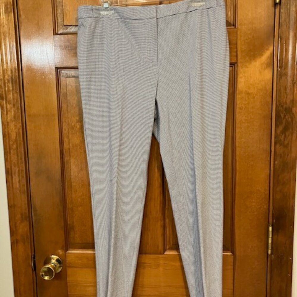 Calvin Klein Navy and White Check Pants size 12P